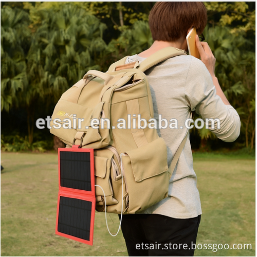 High Efficient Folding 6W 5.5V Solar Panel Charger for Mobile phone,MP3, Camping